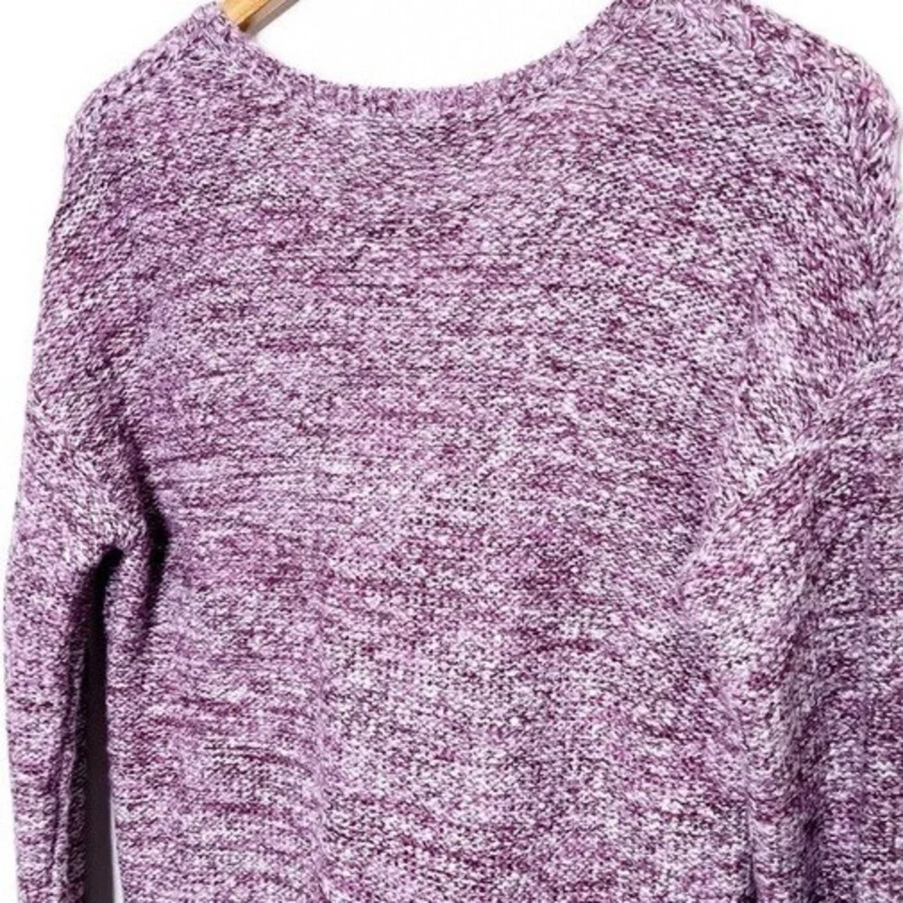 Company Ellen Tracy NWT Womens‎ V-Neck Sweater Amethyst Marl Purple Knit Size M
